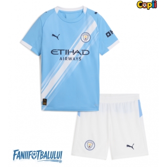 Manchester City Echipament de Fotbal Replică 2025-26 Copii Acasa (+ Șorturi)